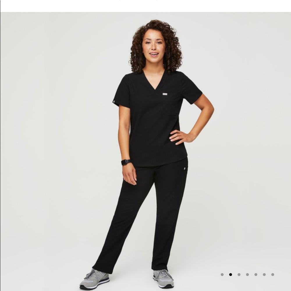 FIGS YOLA SKINNY SCRUB PANTS, LARGE